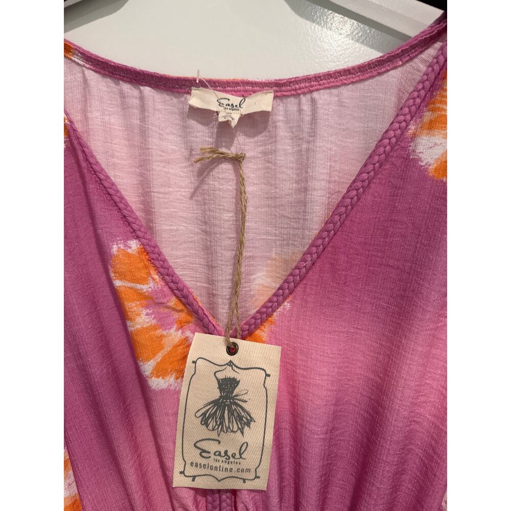 MSRP $70 NWT Easel Floral Printed Midi Kaftan Dress Size M-L | SAME DAY SHIP - Picture 5 of 9